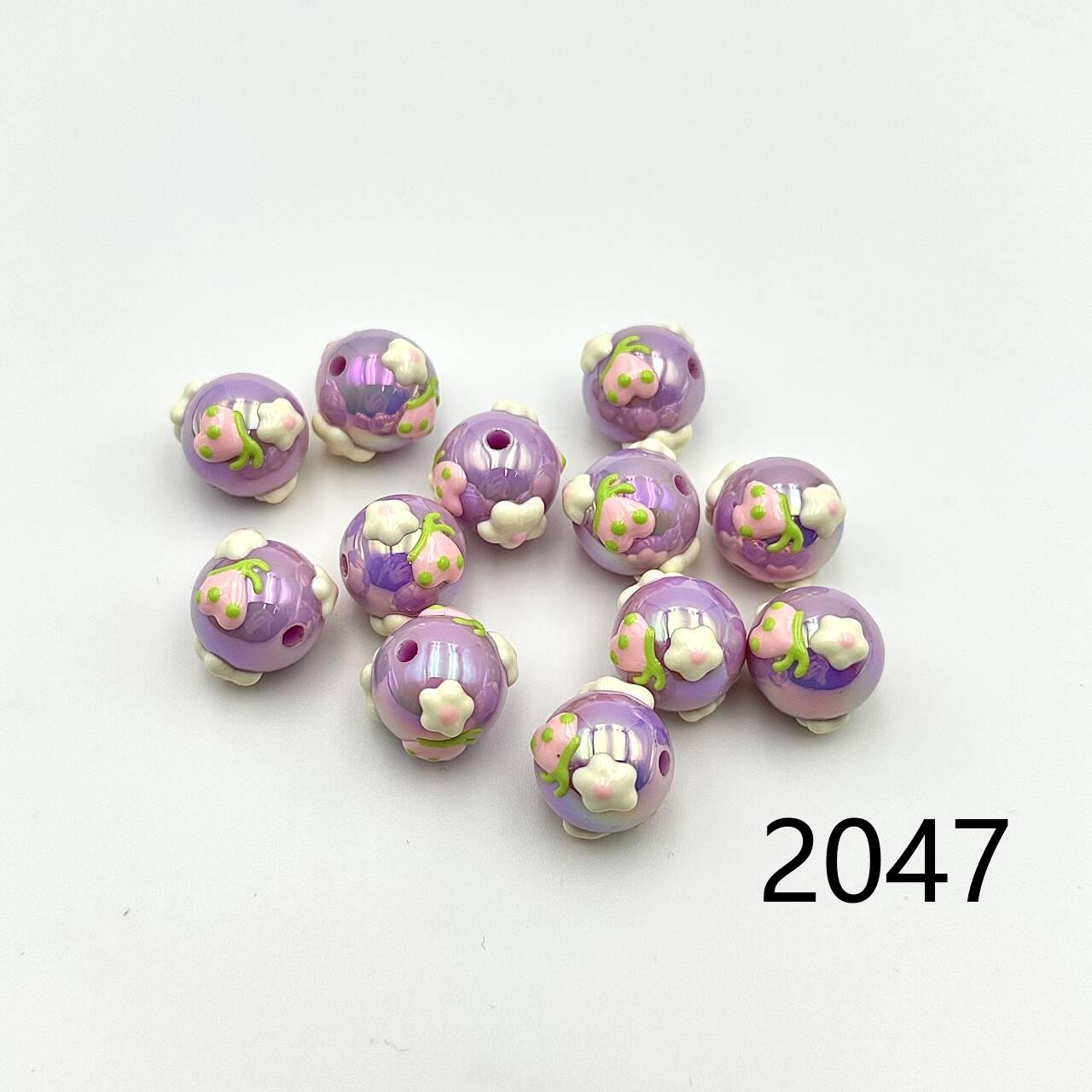 ❤ New Arrival ❤ High Quality Paint Beads DIY Handmade (with holes) 2046~2070
