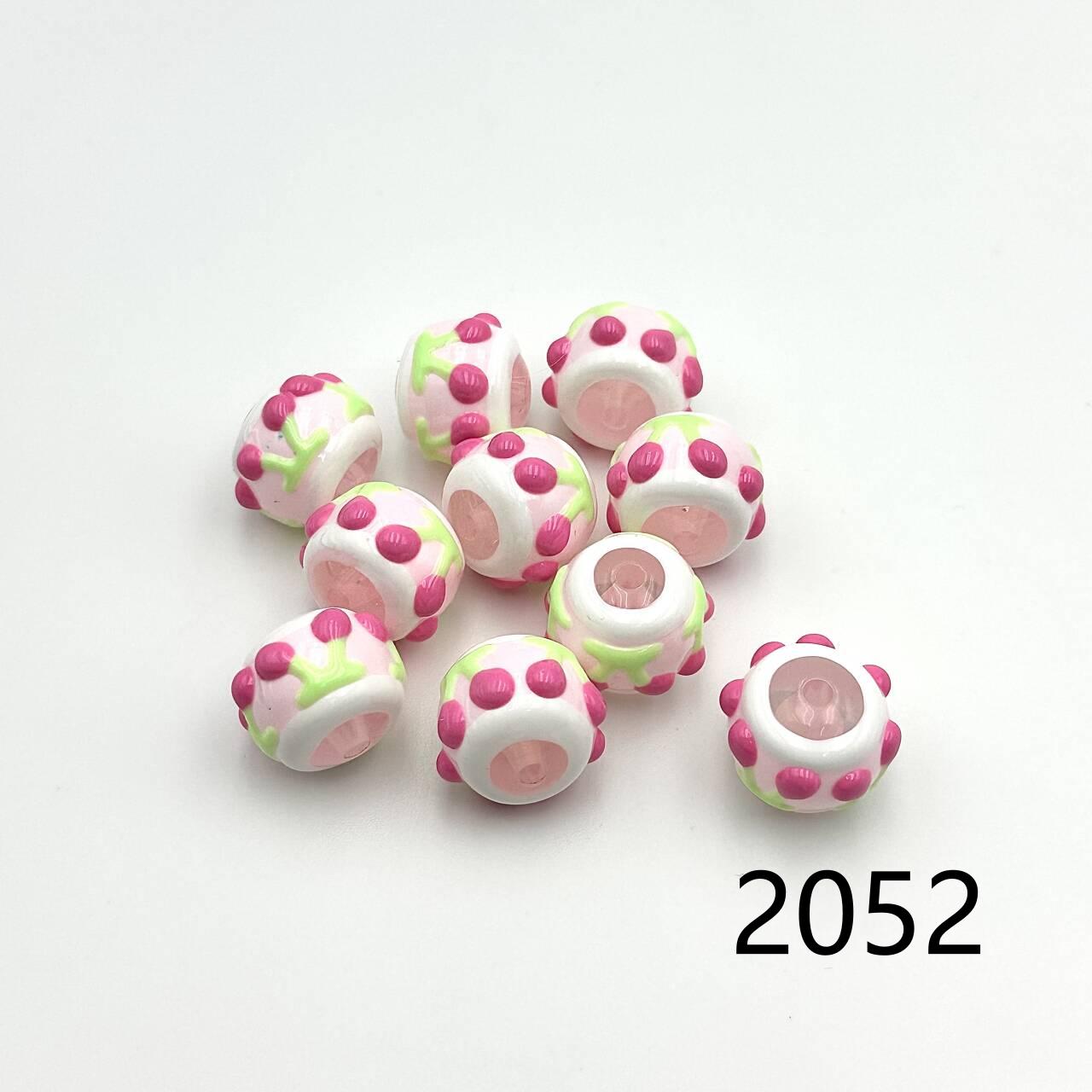 ❤ New Arrival ❤ High Quality Paint Beads DIY Handmade (with holes) 2046~2070