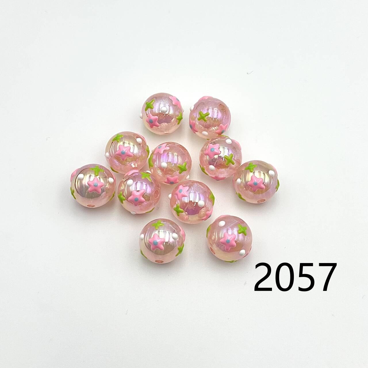 ❤ New Arrival ❤ High Quality Paint Beads DIY Handmade (with holes) 2046~2070