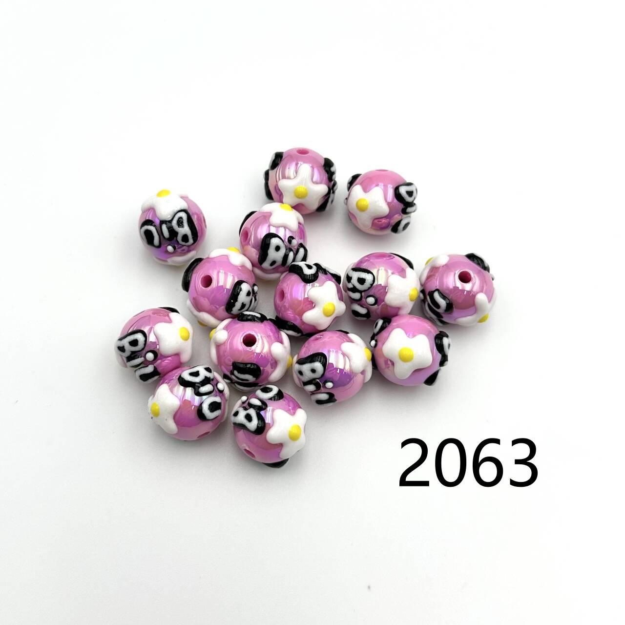 ❤ New Arrival ❤ High Quality Paint Beads DIY Handmade (with holes) 2046~2070