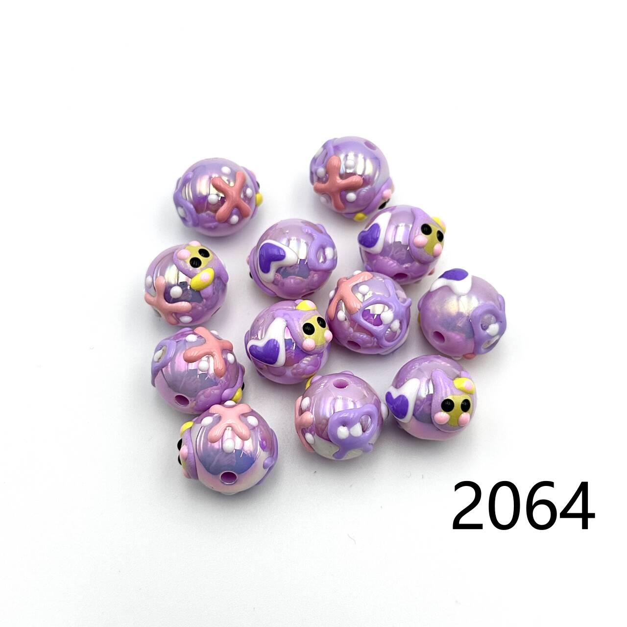 ❤ New Arrival ❤ High Quality Paint Beads DIY Handmade (with holes) 2046~2070