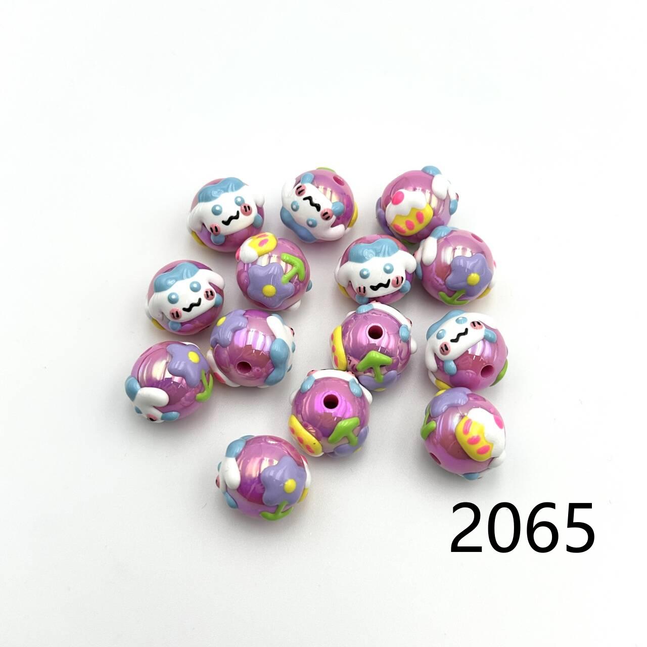 ❤ New Arrival ❤ High Quality Paint Beads DIY Handmade (with holes) 2046~2070