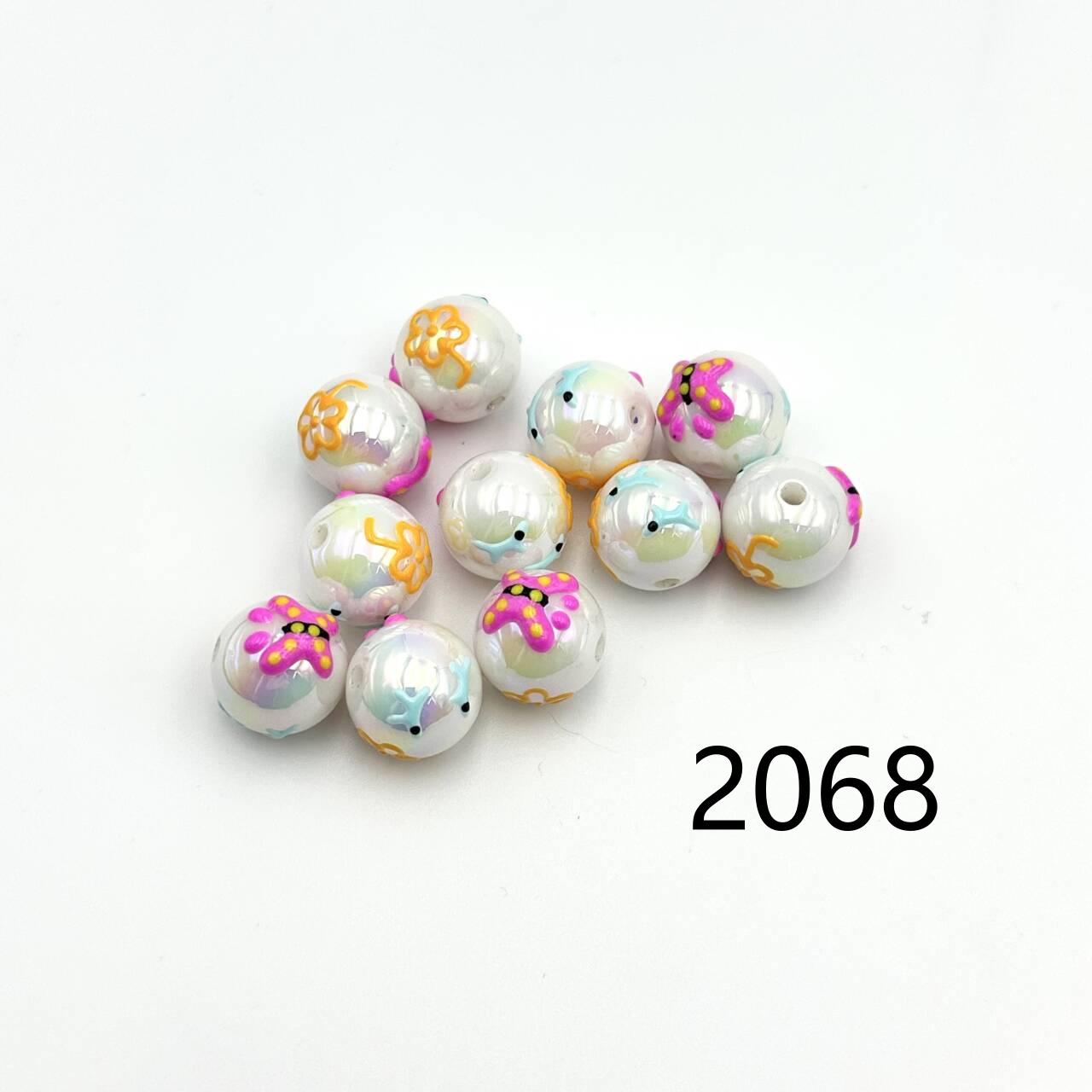 ❤ New Arrival ❤ High Quality Paint Beads DIY Handmade (with holes) 2046~2070