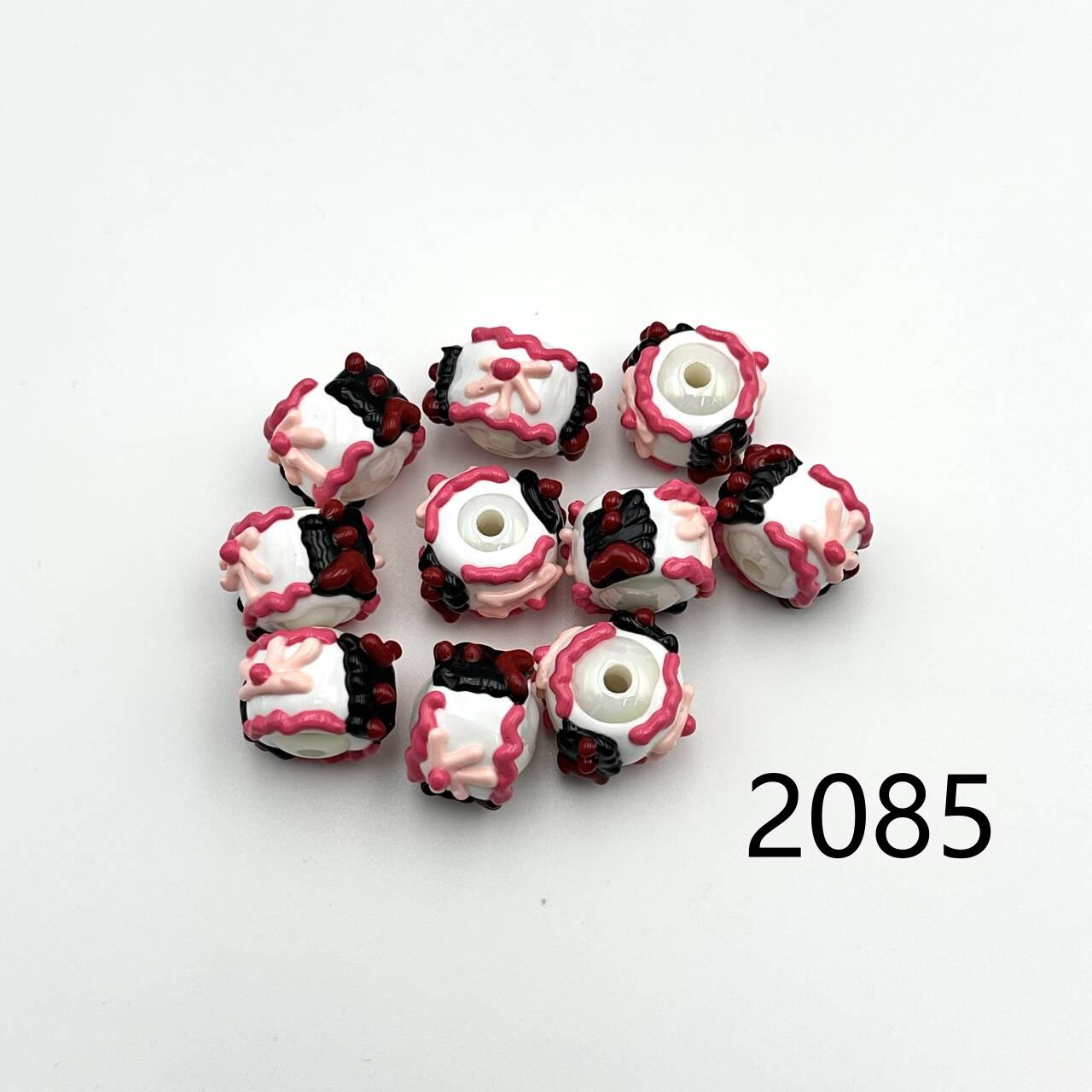 ❤ New Arrival ❤ High Quality Paint Beads DIY Handmade (with holes) 2071~2088