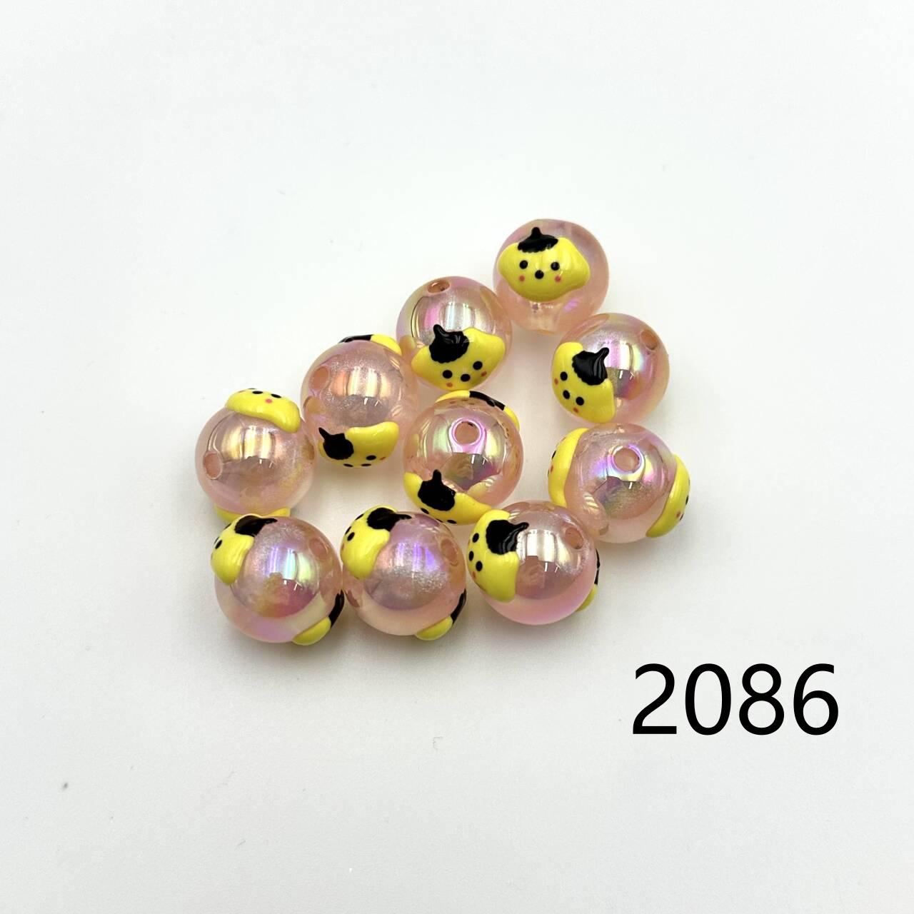 ❤ New Arrival ❤ High Quality Paint Beads DIY Handmade (with holes) 2071~2088