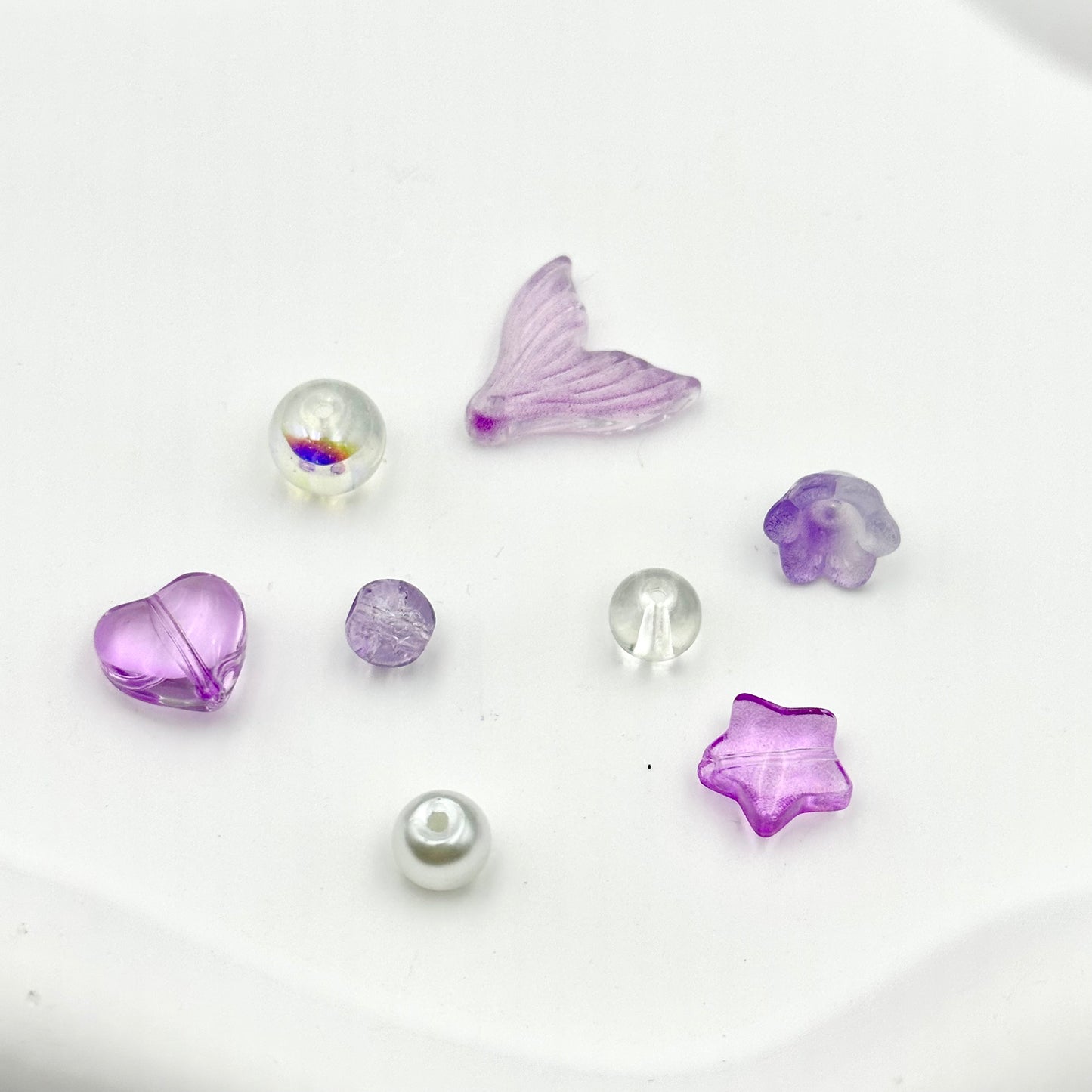 Treasures of the Sea ❤ New Arrivals ❤ 【B-B2018】(10'8') High Quality Glass & Shell Pearls