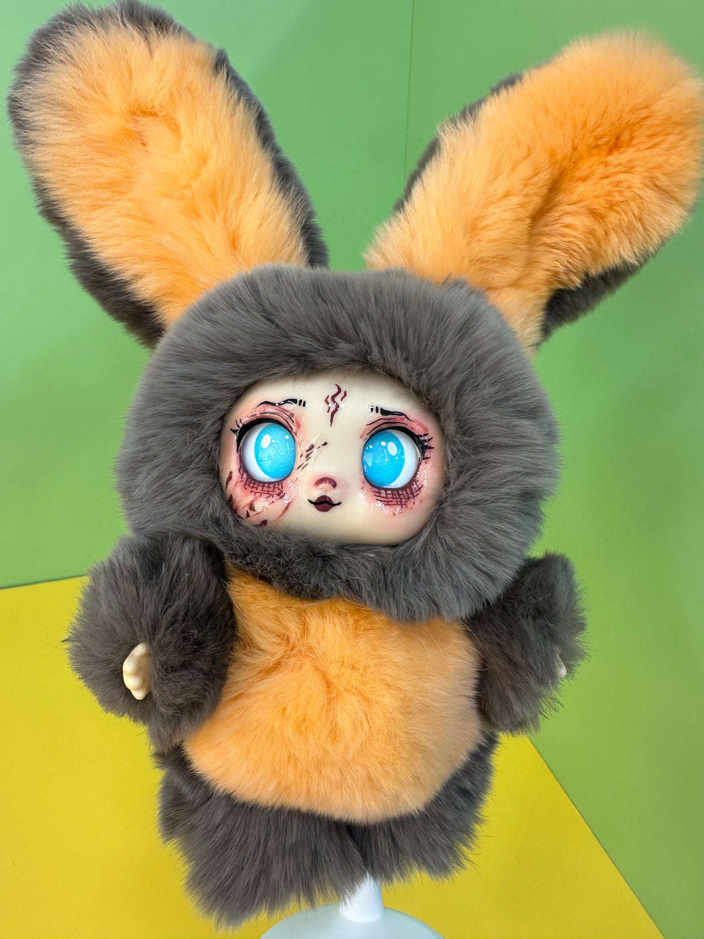17cm Gothic Bunny Plush (Dark Aesthetic Collectible Doll)