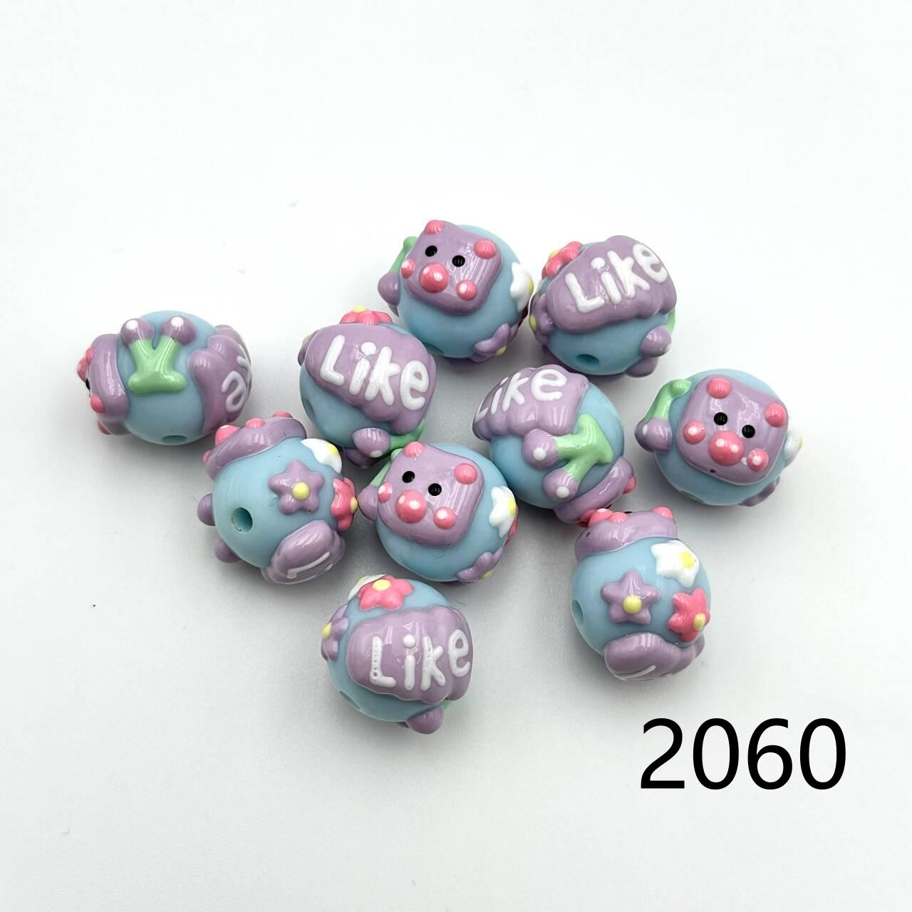 ❤ New Arrival ❤ High Quality Paint Beads DIY Handmade (with holes) 2046~2070