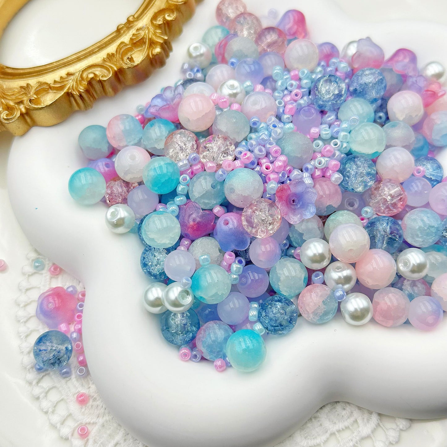 Memories of the Sky ❤ New Arrival ❤ 【B-B2001】(10'8') High Quality Glass &amp; Shell Pearl